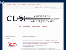 Tablet Screenshot of covingtonlab.com